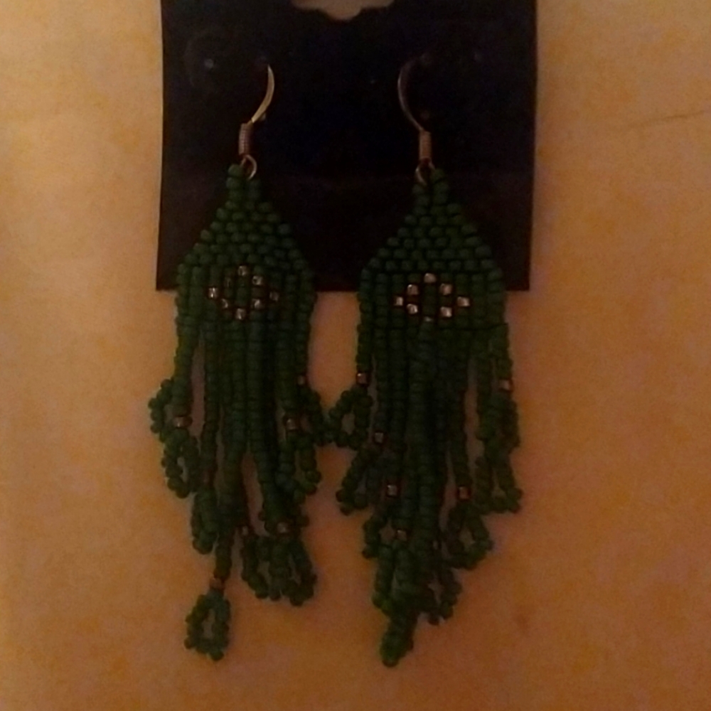 Earrings beaded